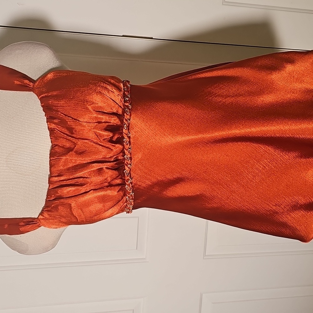Lot of 2 Ruched Bustier Camisole Top. Size Large. Babydoll. Y2K. coral Brown - Picture 2 of 6